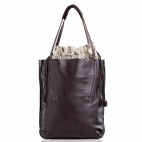 Full grain leather ladies bag