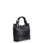 Full grain leather ladies bag