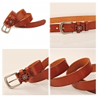 Ремень женский, натуральная кожа,  Арт. B0134, 102x2,8см