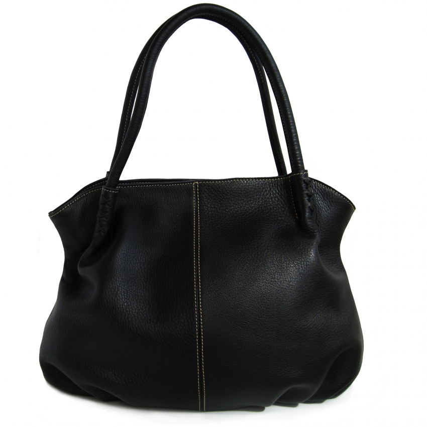 Full grain leather ladies bag